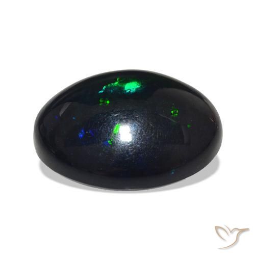 9,17 ctw natürlicher Mehrfarbig Schwarzer Opal, Oval, Lichtundurchlässig