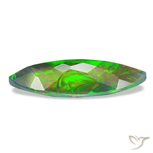 2,28 ctw natürlicher mehrfarbiger Schwarzer Opal, Marquise, Lichtdurchlässig