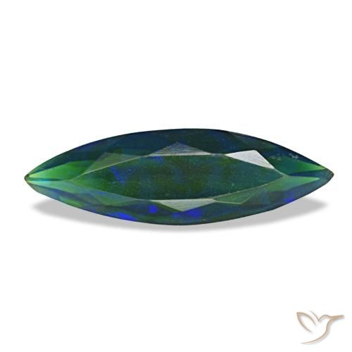 1,81 ctw natürlicher mehrfarbiger Schwarzer Opal, Marquise, Lichtdurchlässig