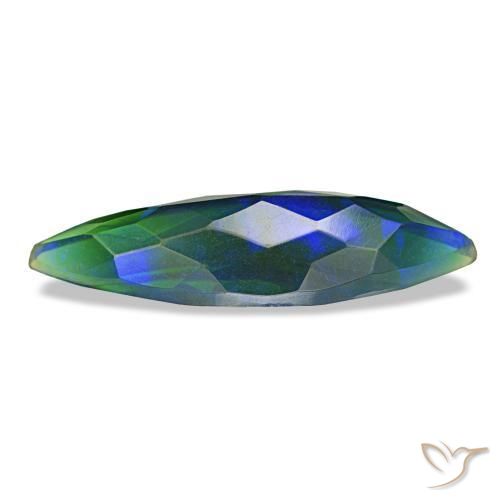 1,81 ctw natürlicher mehrfarbiger Schwarzer Opal, Marquise, Lichtdurchlässig