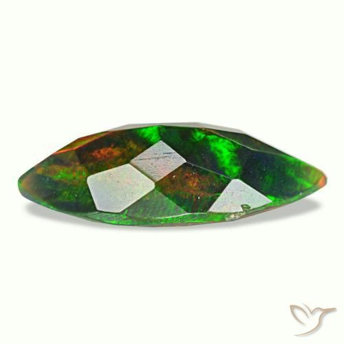 1,49 ctw natürlicher mehrfarbiger Schwarzer Opal, Marquise, Lichtundurchlässig