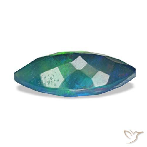 1,94 ctw natürlicher mehrfarbiger Schwarzer Opal, Marquise, Lichtdurchlässig