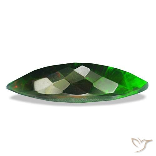 2,27 ctw natürlicher mehrfarbiger Schwarzer Opal, Marquise, Lichtundurchlässig