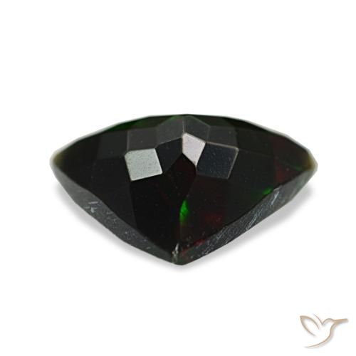 1,28 ctw natürlicher mehrfarbiger Schwarzer Opal, Trillion, Lichtundurchlässig
