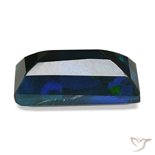 2,54 ctw natürlicher mehrfarbiger Schwarzer Opal, Baguette, Lichtundurchlässig
