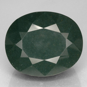 102,65 ctw natürlicher grüner Blutstein, Oval Schliff, Lichtundurchlässig
