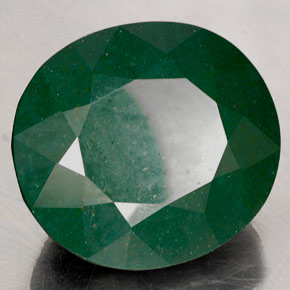90,45 ctw natürlicher grüner Blutstein, Oval Schliff, Lichtundurchlässig
