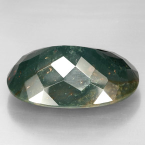 67,31 ctw natürlicher grüner Blutstein, Oval Schliff, Lichtundurchlässig