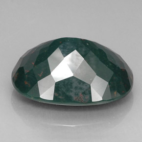 26,60 ctw natürlicher grüner Blutstein, Oval Schliff, Lichtundurchlässig