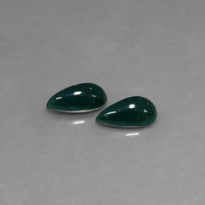  ct natürliche grüner Blutstein-Edelsteine, Birnenform, Lichtundurchlässig