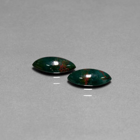  ct natürliche grüner Blutstein-Edelsteine, Marquise, Lichtundurchlässig