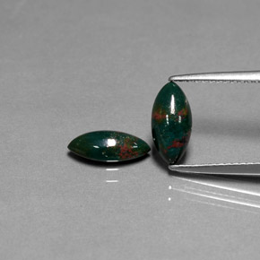  ct natürliche grüner Blutstein-Edelsteine, Marquise, Lichtundurchlässig