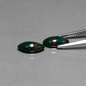  ct natürliche grüner Blutstein-Edelsteine, Marquise, Lichtundurchlässig