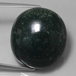 34,59 ctw natürlicher grüner Blutstein, Oval Schliff, Lichtundurchlässig