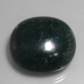 34,59 ctw natürlicher grüner Blutstein, Oval Schliff, Lichtundurchlässig