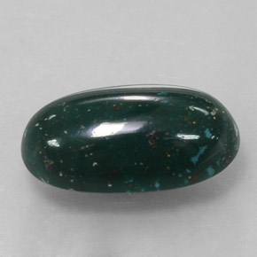 2,99 ctw natürlicher grüner Blutstein, Oval Schliff, Lichtundurchlässig