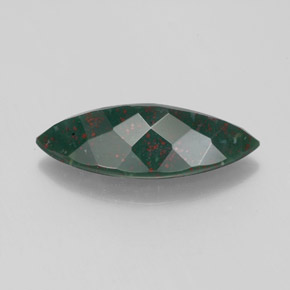 9,17 ctw natürlicher Grün gefleckt Blutstein, Marquise, Lichtundurchlässig
