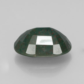 13,32 ctw natürlicher grüner Blutstein, Oval Schliff, Lichtundurchlässig