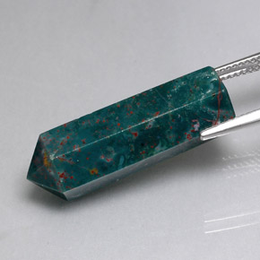 9,17 ctw natürlicher Grün gefleckt Blutstein, Fantasie, Lichtundurchlässig