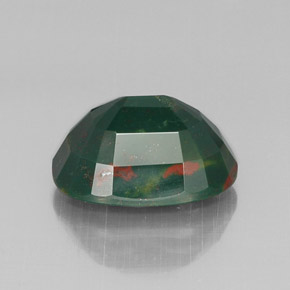 9,17 ctw natürlicher Grün gefleckt Blutstein, Oval, Lichtundurchlässig