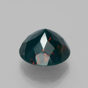 9,17 ctw natürlicher Grün gefleckt Blutstein, Rund Schliff, Lichtundurchlässig