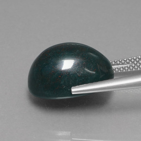 9,17 ctw natürlicher Grün gefleckt Blutstein, Oval Schliff, Lichtundurchlässig