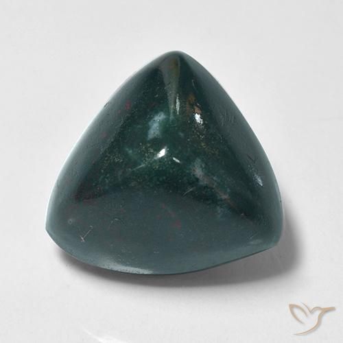 10.36ct Natürlicher Bläulich-grün Blutstein, Trillion, Lichtundurchlässig
