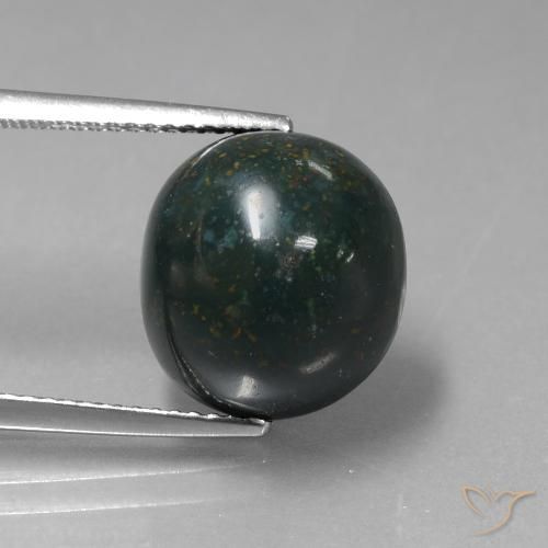 10.23ct Natürlicher Mehrfarbig Blutstein, Oval, Lichtundurchlässig