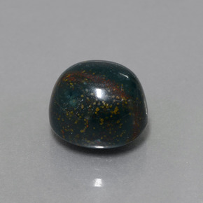 10,68 ctw natürlicher grüner Blutstein, Oval Schliff, Lichtundurchlässig