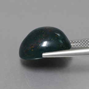 9,17 ctw natürlicher dunkelgrün Blutstein, Oval Schliff, Lichtundurchlässig