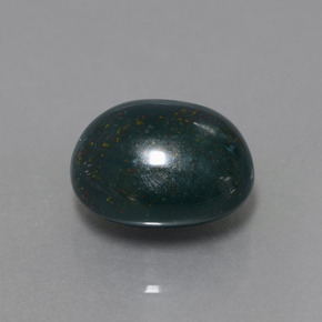 11,31 ctw natürlicher grüner Blutstein, Oval Schliff, Lichtundurchlässig
