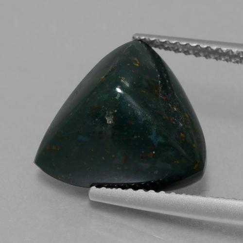 9,17 ctw natürlicher Vielfarbig-grün Blutstein, Trillion, Lichtundurchlässig