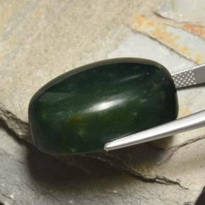 42,77 ctw natürlicher grüner Blutstein, Oval Schliff, Lichtundurchlässig