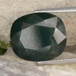 11,29 ctw natürlicher grüner Blutstein, Oval Schliff, Lichtundurchlässig