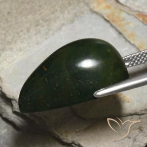 9,17 ctw natürlicher Mehrfarbig Blutstein, Birnenform, Lichtundurchlässig