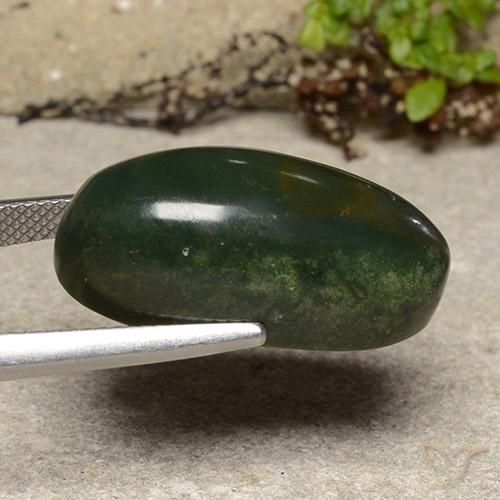 9,17 ctw natürlicher Grün mit Rot Blutstein, Oval, Lichtundurchlässig