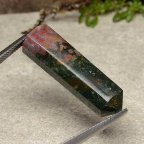 9,17 ctw natürlicher Mehrfarbig Blutstein, Ausgefallene Form, Lichtundurchlässig