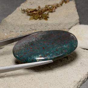 9,17 ctw natürlicher Mehrfarbig Blutstein, Oval Schliff, Lichtundurchlässig