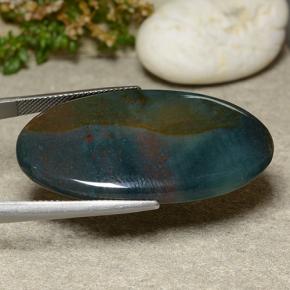 9,17 ctw natürlicher Mehrfarbig Blutstein, Oval Schliff, Lichtundurchlässig