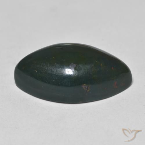 9,17 ctw natürlicher Waldgrün Blutstein, Marquise, Lichtundurchlässig