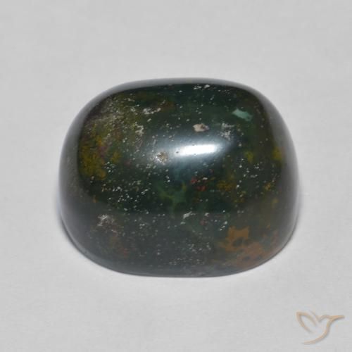 9,17 ctw natürlicher Waldgrün Blutstein, Oval, Lichtundurchlässig