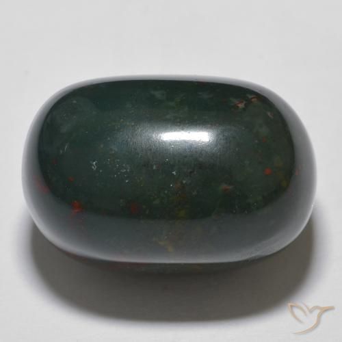 21.46ct Natürlicher Mehrfarbig Blutstein, Oval, Lichtundurchlässig