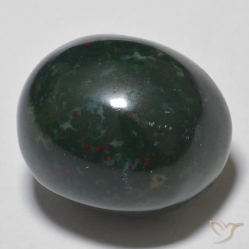 9,17 ctw natürlicher Waldgrün Blutstein, Oval, Lichtundurchlässig