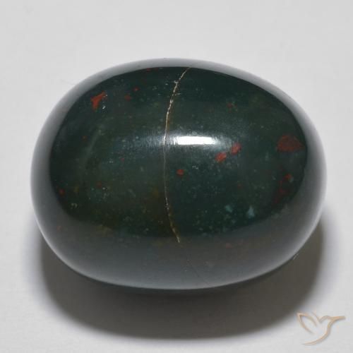 14.90ct Natürlicher Mehrfarbig Blutstein, Oval, Lichtundurchlässig