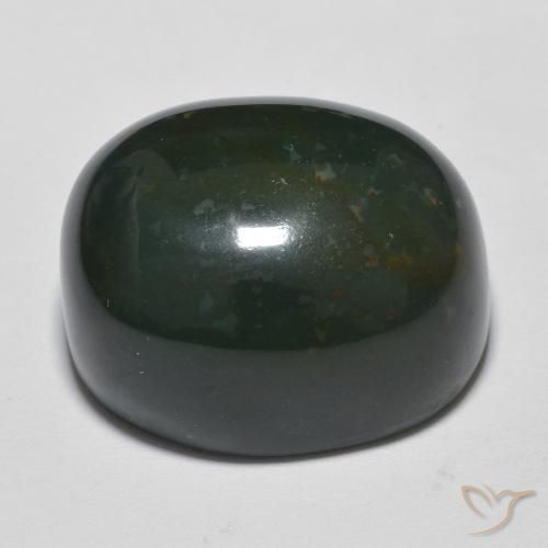 9,17 ctw natürlicher Waldgrün Blutstein, Oval, Lichtundurchlässig