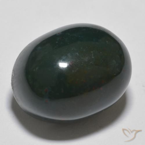 9,17 ctw natürlicher Waldgrün Blutstein, Oval, Lichtundurchlässig