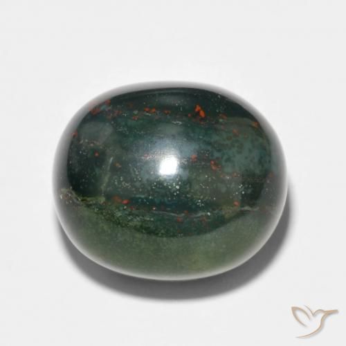 14.34ct Natürlicher Mehrfarbig Blutstein, Oval, Lichtundurchlässig