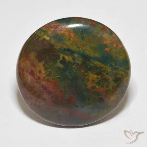 44.58ct Natürlicher Mehrfarbig Blutstein, Runden, Lichtundurchlässig