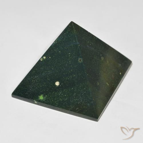 125.94ct Natürlicher dunkelgrün Blutstein, Quadrat, Lichtundurchlässig