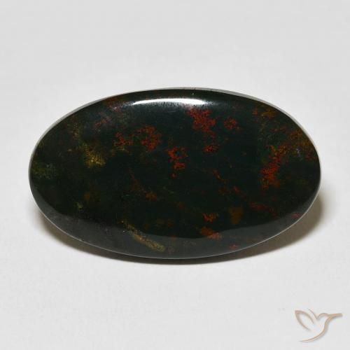 18.45ct Natürlicher Mehrfarbig Blutstein, Oval, Lichtundurchlässig